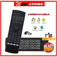 MX3 Remote 2.4GHz Wireless Backlight Version Air Mouse Keyboard Remote for Android TV Box LongTV EVPAD SVI TX6