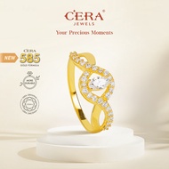 CERA 585 Gold Charming Eye Ring CR5126