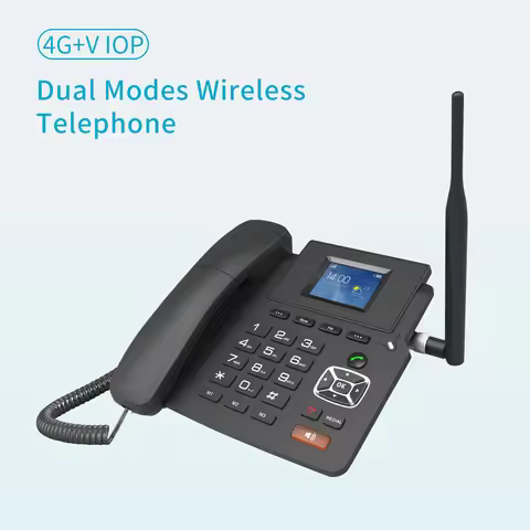 4G Desktop Dual modes Wireless Telephone 4G VOIP Phone Support 2 SIP Accounts WIFI SIM Card wi/ Ante