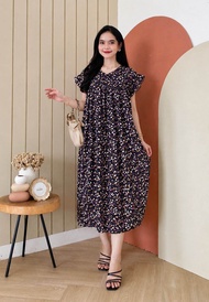 Vinie Dress / Dress Vintage / Dress Rayon Vintage / Allsize fit to XXL / Daster Dress / Dress Vinta