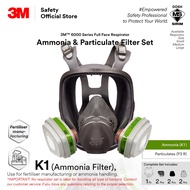 3M™ 6000 Series Full Face Respirator Ammonia & Particulate Filter Set/ 6054 Cartridge/ Fertilizer Ma