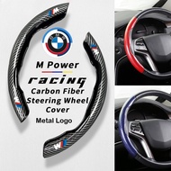 BMW M Carbon Fiber Steering Wheel Cover Anti Slip for BMW E46 E90 F10 G30 E36 E30 X1 F48 X3 G01 X5 A