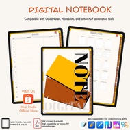 Digital Notebook, Digital Journal / Subject Notebook, Multi Purpose 22 Templates eg Study Cornell No