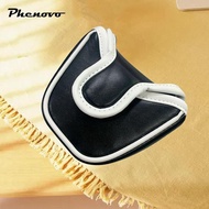 [Phenovo] Golf Putter Cover,Putter Headcovers Mallet Putter Head Cover PU Leather Mallet