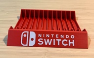 [3D Printed] Nintendo Switch V1 / V2 Game Case Holder Stand | Storage Rack Organizer for 12 Game Cas