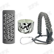 Rainbow Silicone Boot Full Cover Rubber Shell 12-64oz Paracord Handle Strap for Aquaflask Tumbler Pe
