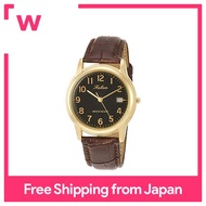 [Citizen Q&amp;Q] Watch Analog Waterproof Date Leather Belt D010-105 Men's Black