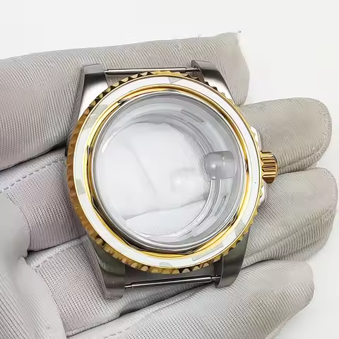 Men's mechanical watch case Seiko NH35/36 transparent back cover