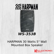 Harpman WS353B 30 Watts 5" 100V/70V PA Wall Mounted Box Speaker