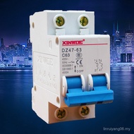 XINWDE Circuit Breaker DZ47-63 C45 Household Air Switch 2p 32A Circuit Breaker 4H3E