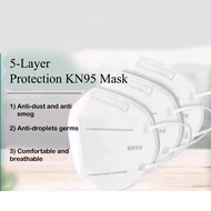 KN95 5 layer KN95 Face Mask 5Ply Protective Face Shields Pm2.5 Dustproof Collapsible KN95 Mask Soft 
