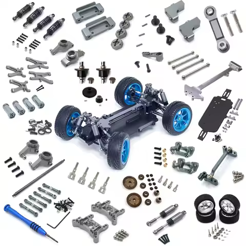 WLtoys 1/18 RC Truck Titanium Color Grey All-Metal Upgraded Parts Receiver R Pin Reduction Gear For 