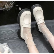 Bốt nữ cổ thấp Retro mới boot nữ đế cao 5cm siêu xinh