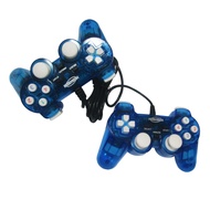 Mediatech - Gamepad Double Analog Biru Transparan 58908