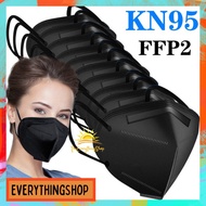 1pc Black KN95 Mask KF94 Face Mask Protective Mask Disposable Mask Protective Kn95 FaceMask