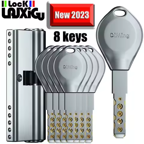 8 key anti-theft door round cylinder lock entry door round cylinder lock outdoor door lock family lo