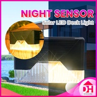 IP65 Waterproof Solar LED Light Garden Wall Stairs Balcony Pathway Motion Sensor Lamp Lampu Taman