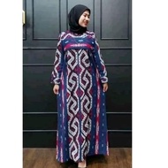 gamis tenun toraja biru