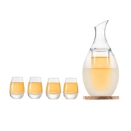 Zhepinle Awakening Clear Glass Wine Set Glass Liquor Warmer Wine Pot Warm Wine Sake Divider HomeHT99