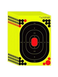 10入組9.5x14.5英寸黏性濺射對槍紙－射擊目標－步槍,bb槍,反曲弓彈弓的視覺反饋補救－戶外運動,槍械愛好者