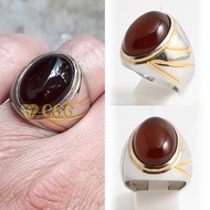 Natural Yemen Brown Agate Ring Original Guarantee