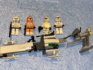 二手無盒無說明書 Lego Star Wars 樂高星球大戰 7913 clone trooper  Battle Pack 30006 clone walker