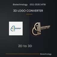 LOGO 2D TO 3D CONVERT