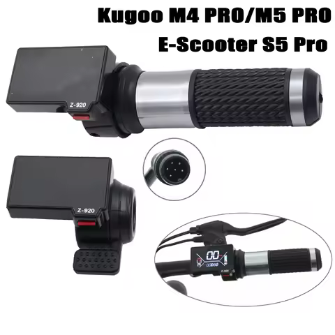 Electric Scooter 36V-48V Z-920 6-Pin LCD Rotary Accelerator Thumb Press Accelerator For KGUOO M4PRO 