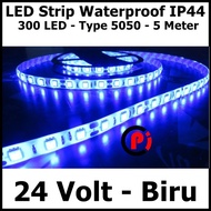 5050 IP44 Outdoor LED Strip Lights 24V 24 VOLT V Color biru