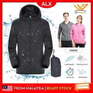 ALX Windbreaker Waterproof UV Protect Windproof Sport Motor Raincoat Jacket Quick Dry Baju Hujan Jak