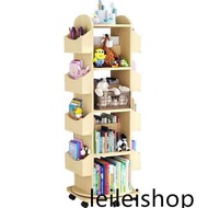p0004實木旋轉書架 落地架 儲物架 多功能兒童繪本架 玩具收納櫃 置物架 儲物櫃 可移動書櫃bookcase全新包運送