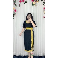 KEAMATAAN DRESS | MOTIF BORNEO | DRESS SABAH | DRESS TRADISI SABAH