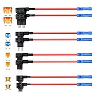 4 Types Car Add a Circuit Fuse Tap Kit 12V Upgraded Mini Auto Fuse Connector Fuse Holder Mini Micro2
