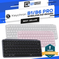 Keychron B1 Pro / B6 Pro Ultra-Slim Wireless Keyboard [2.4Ghz & Bluetooth/Support Mac & Windows]