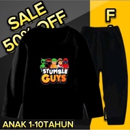 BOYS' AND GIRLS' LONG-SLEEVED SLEEVE LONG PANTS STUMBLE GUYS LONG-SLEEVED SUITS FOR CHILDREN