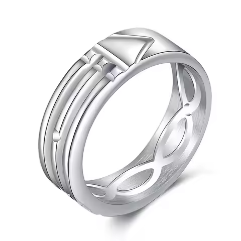 Atlantis rings are simple and fashionable silver/gold/rose gold men's and women's rings