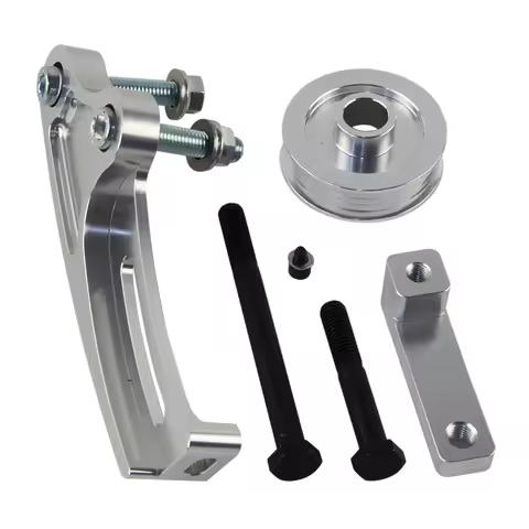 Billet Aluminum Alternator Conversion Bracket Kit Bolts For Holden GM LS1 Nissan Skyline RB30 RB26 R