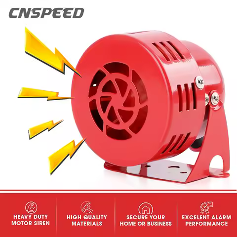 Car Air Raid fire Siren Horn Electric Mermaid 12V Mini Alarm Loud Fire Security Rescue For Car Truck