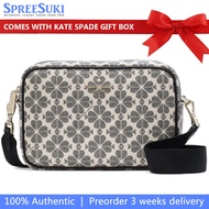 Kate Spade Handbag In Gift Box Spade Flower Camera Bag Black Multi # KK063