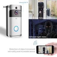 SSK_ V5 Video Doorbell Sensitive Recording Night Vision Home Outdoor Wireless Electronic Peephole Doorbell for Home