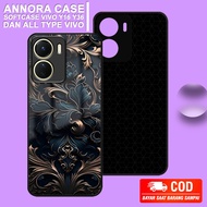 Softcase glossy case pro Flower motif camera Suitable For vivo Y16 Y17 Y17s Y20 Y20s Y22 Y35 Y36 Y27s And all type vivo Pay At The Place Of The case
