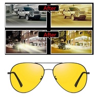 Driving Glasses Fashion Pilot Sunshades Anti Car Highlights High Definition Yellow Lenses Night Driv