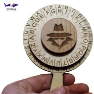 Simhoa It Escape Room Cipher Wheel, Escape Room Prop Accessories, Detective Disk,