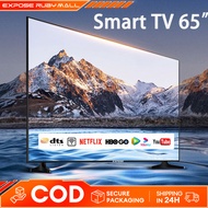 TV 65 Inch Smart TV 4K LED Television Android 12 Dolby Vision Dolby Audio Built-In YouTube/Netflix