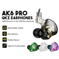 QKZ AK6 PRO In Ear Earphone Sport Stereo with Microphone Noise Cancelling Running Earbuds Detachable