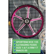 SPORT RIM AJI RACING CNC FG 505 YAMAHA NVX155 RIM 17 100% ORIGINAL