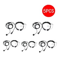 Mikrofon Tekak Boleh Dipanjangkan MIC Alat Telinga Set Kepala untuk Radio CB Walkie Talkie BAOFENG U