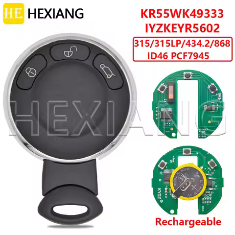 HE KR55WK49333 ID46 Chip 315LP/315/434.2/868MHz With Sticker Car Remote Key For BMW MINI Cooper One/