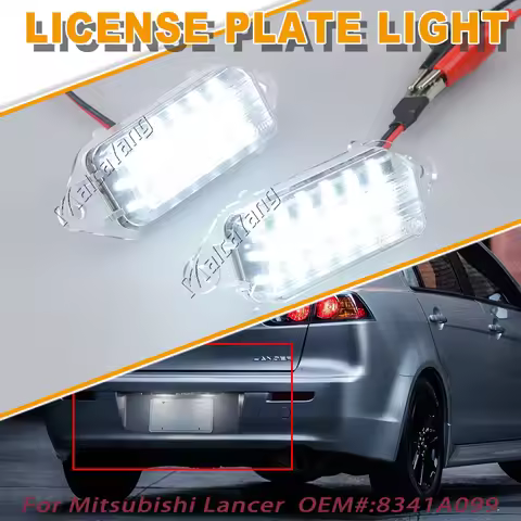 Car Accessories for Mitsubishi Lancer EVO VIII 2004-2008 EVO X 2008-2018 1Pair Canbus White LED Numb