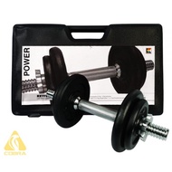 KETTLER CAST IRON DUMBBELL SET (10KG)